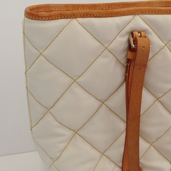 Dooney & Bourke Cream & Caramel Tote Bag - Picture 3 of 5